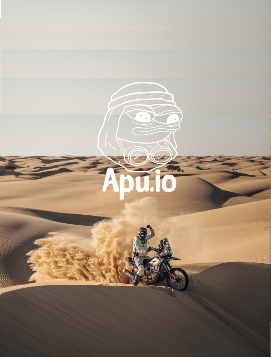 ApusCoin's tweet image. Exciting news frens! 

Your favorite frog will be racing across the desert at full speed 🐸

$APU is an official sponsor of Team A4pluss and Team Dovland, soon to attend one of the world’s most demanding, dangerous and famous motor races out there! Welcome to this years Africa…