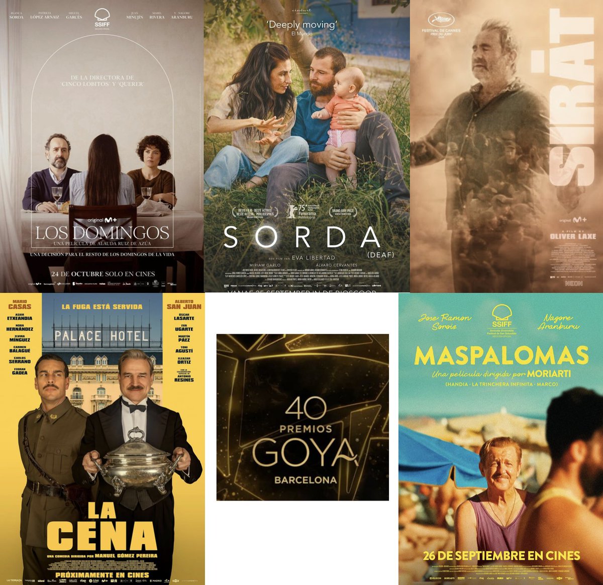 BrunetPau's tweet image. Las nominadas a los #Goya2026 a la mejor película son: