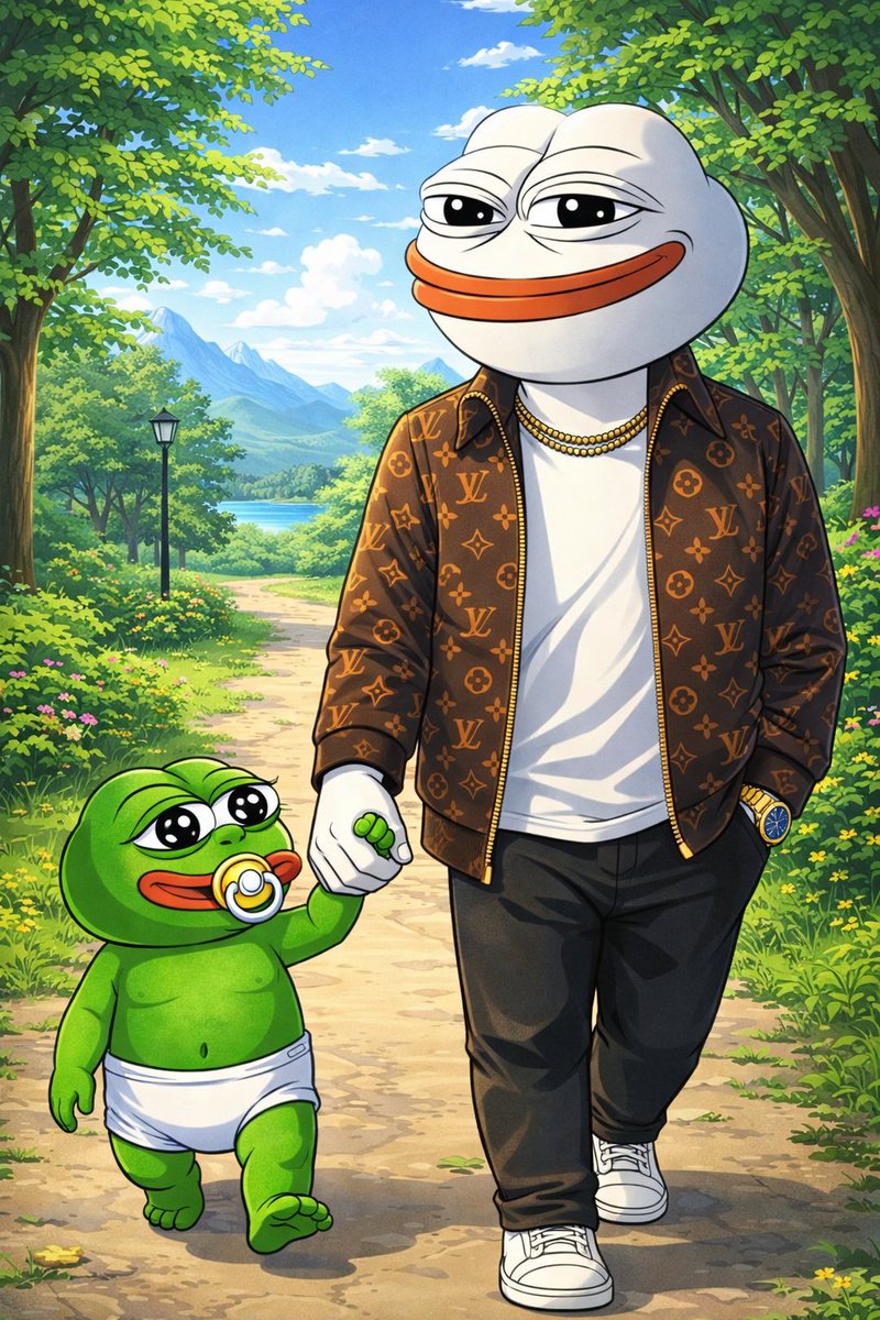 $BabyPepe learning from $WhitePepe.
"the student will surpass the teacher" <3