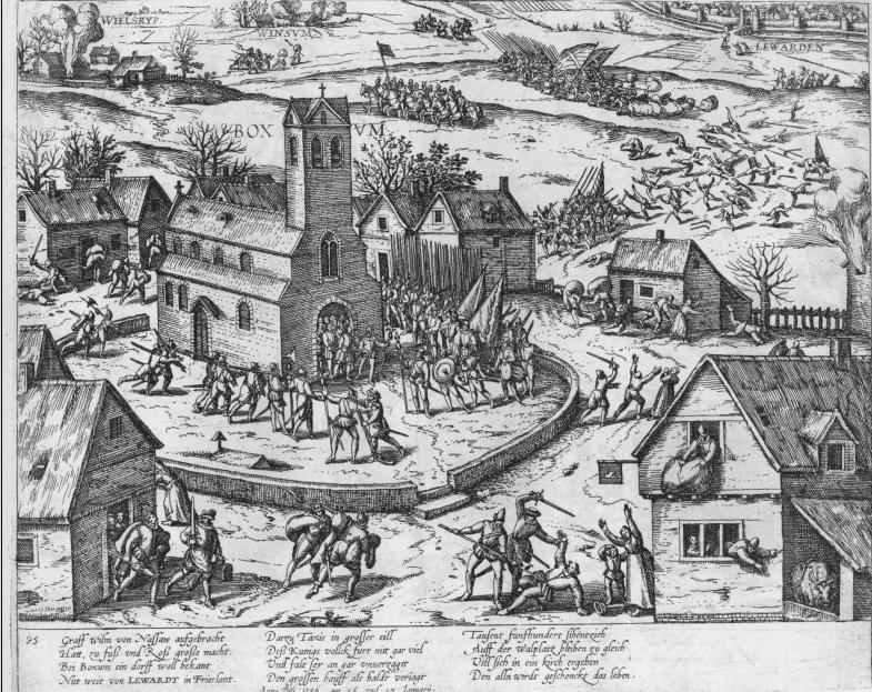 Friespunt's tweet photo. #Hjoed yn 1586 wie de Slach by #Boksum, wêrby't Steatske troepen ferneatigjend ferslein waarden troch in Spaanske oermacht. Troch de ôfwêzigens fan 'Us Heit' Willem Lodewijk, dy't yn Seelân wie, seach de Spaanske steedhâlder Francisco Verdugo syn kâns.
#FryskX https://t.co/SLfjdc8RHY