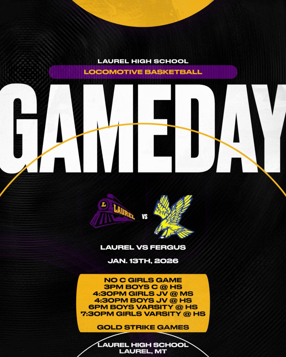 LPSActivities's tweet image. LHS Basketball Game Day Gold Strike Games vs Fergus.
Games at the Middle school will not be broadcasted on NFHS. Go Locomotives! #lpsactivities