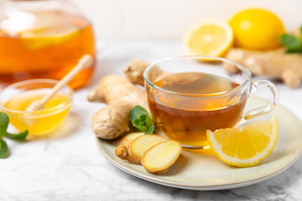 This time of the year my favourite drink is lemon tea with root ginger. If I have a cough I just eat some root ginger with a little salt. I do have a fire in my throat for a little bit, but it kills the cough for a good few hours!