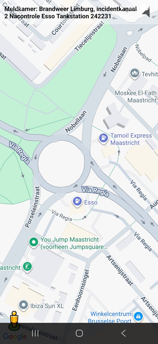 Nacontrole inzet brandweer bij Esso Tankstation