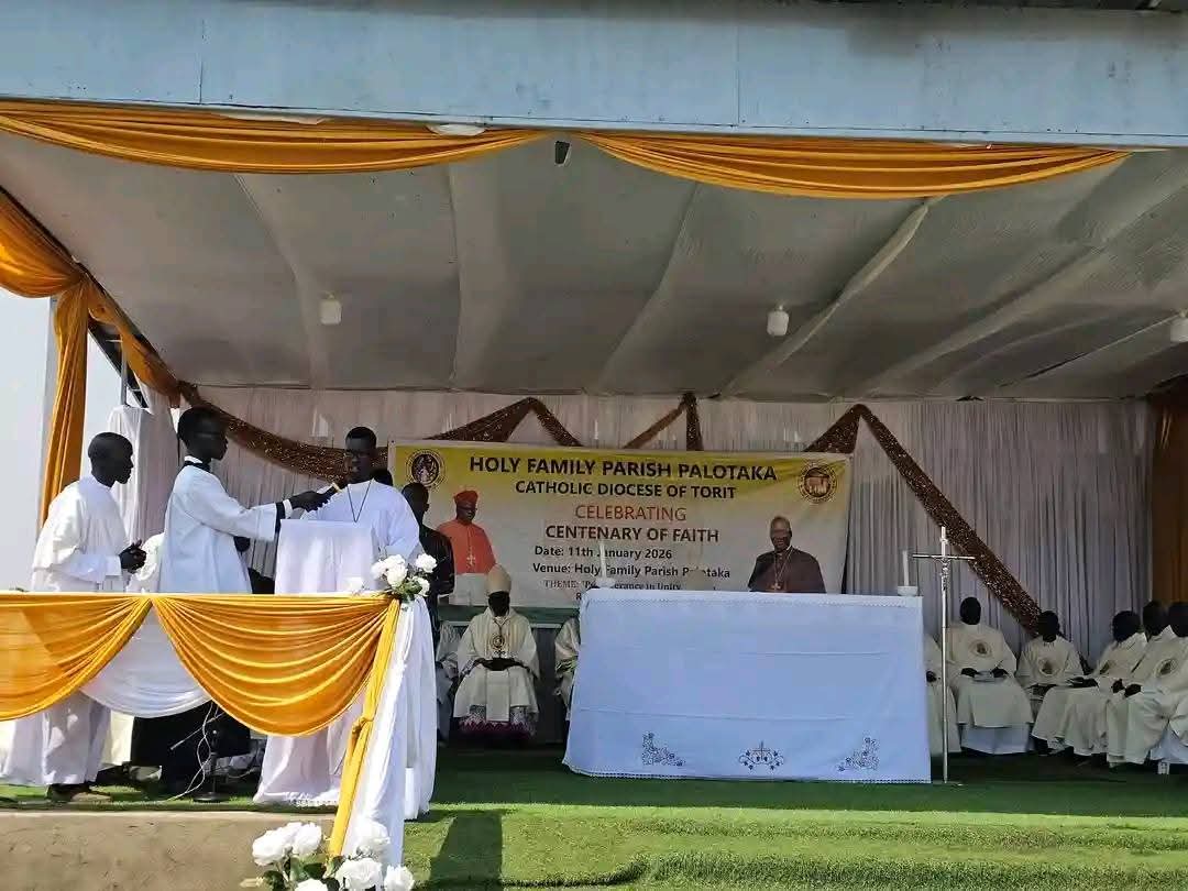 The ongoing celebration for the centenary of faith at Holy Family Parish in Palotaka, Diocese of Torit #SouthSudan #SSOX <a href="/VaticanNews/">Vatican News</a> <a href="/Pontifex/">Pope Leo XIV</a>