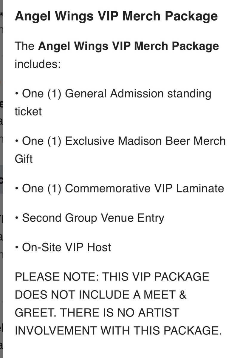 badfcrbusiness's tweet image. VIP FOR MADISON BEER’S LOCKET TOUR!