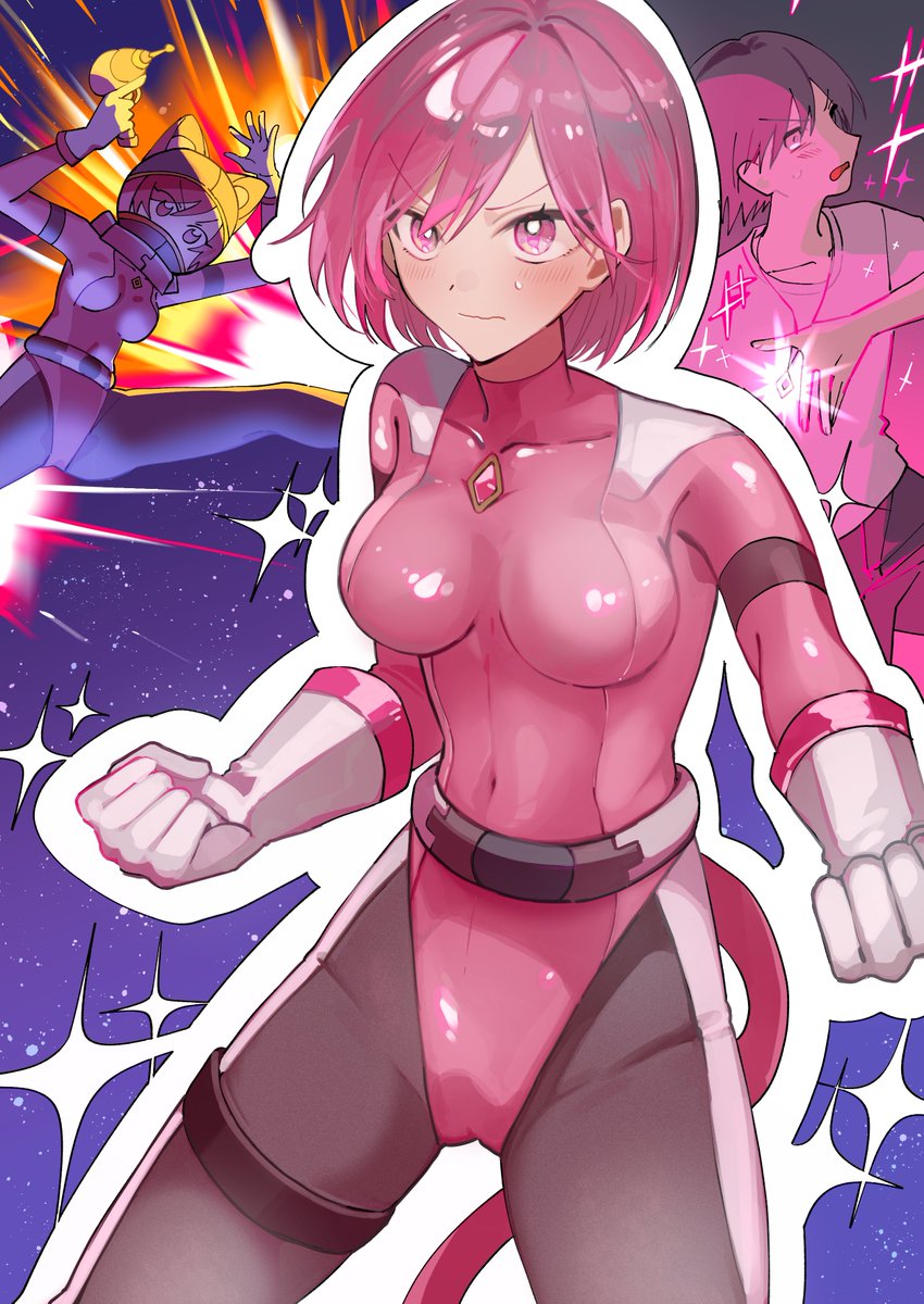 水曜イラスト企画 「男の子がぴっちりスーツヒロインに女体化して宇宙で大活躍」
https://t.co/LTe6yDCdTu
あむぁいおかし製作所では毎週TSFなイラスト更新をやってます!今週はつぎ@OCDDDKさんに描いて頂きましたb 