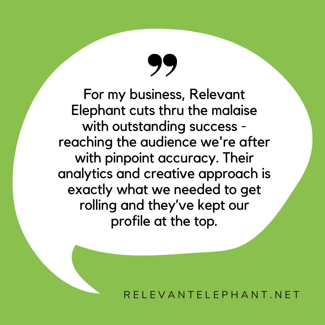 relevantelephnt's tweet photo. Nothing makes us happier than happy clients! 📷 #relevantelephant https://t.co/IEihoFwtd7