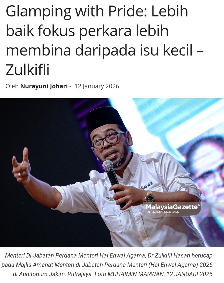 Kalau ini nada Menteri Agama, saya bimbang. Perkara ini bukan isu kecil. Ini melibatkan ancaman sosial, ancaman kepada institusi keluarga yang boleh memberi kesan kepada masa depan, corak dan jati diri sebuah negara. Jika tidak ada nada tegas, benda ini akan lebih