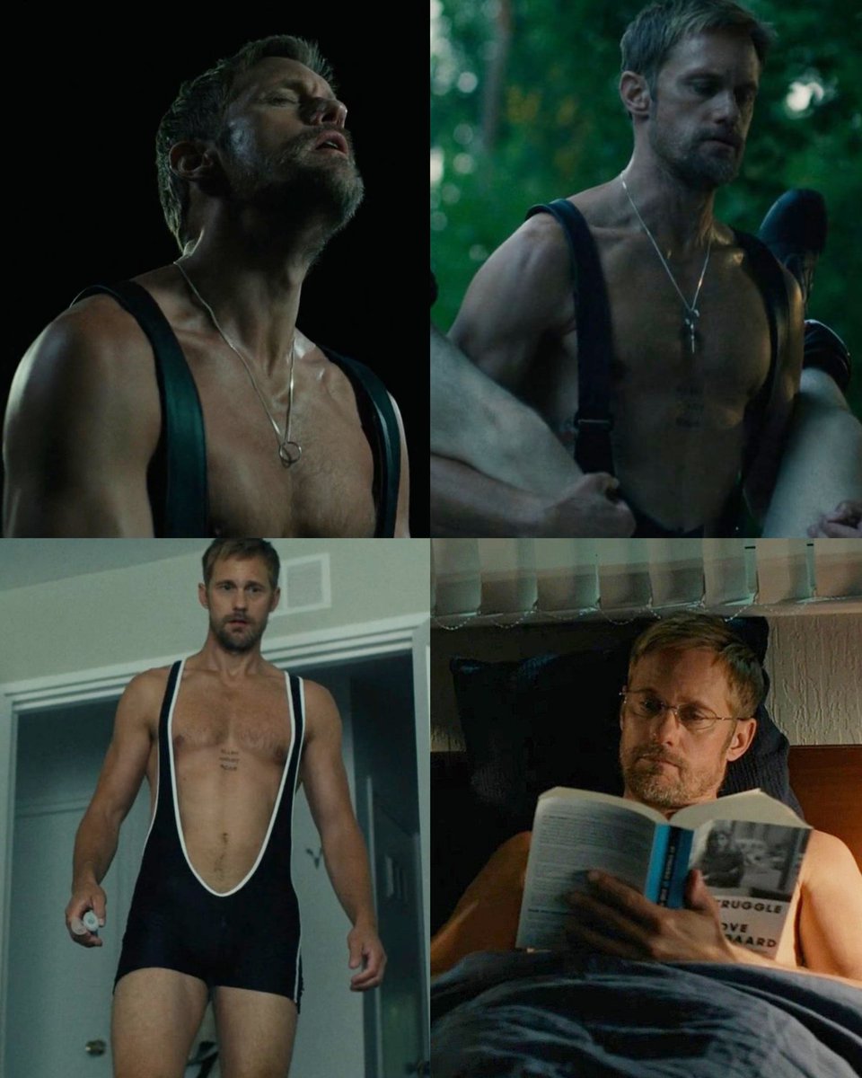 CINEMA505's tweet image. Alexander Skarsgård no romance gay ‘PILLION’.