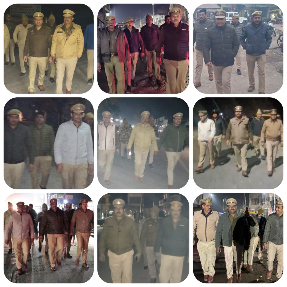Etahpolice's tweet photo. #SSP_ETAH के निर्देशन में आमजन में सुरक्षा तथा विश्वास की भावना उत्पन्न करने के उद्देश्य से जनपदीय पुलिस द्वारा भीड़भाड़ वाले स्थानों/मुख्य बाजारों में पैदल गश्त करते हुए अनावश्यक घूम रहे लोगों को दी गई सख्त हिदायत।
#FootPatrollingUpp
#UPPolice https://t.co/s0uOm2PtSA