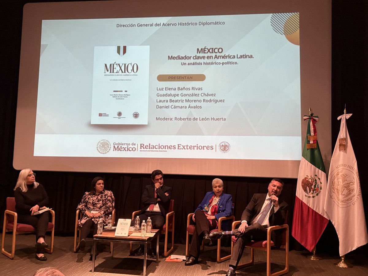 Felicitaciones a @SRE_mex y <a href="/Acervo_SREmx/">Acervo Histórico Diplomático</a> por la publicación del libro “México, mediador clave en América Latina”. Una obra que nos recuerda las valiosas lecciones del papel histórico de México en la promoción de la paz y la convivencia. 🇲🇽📚