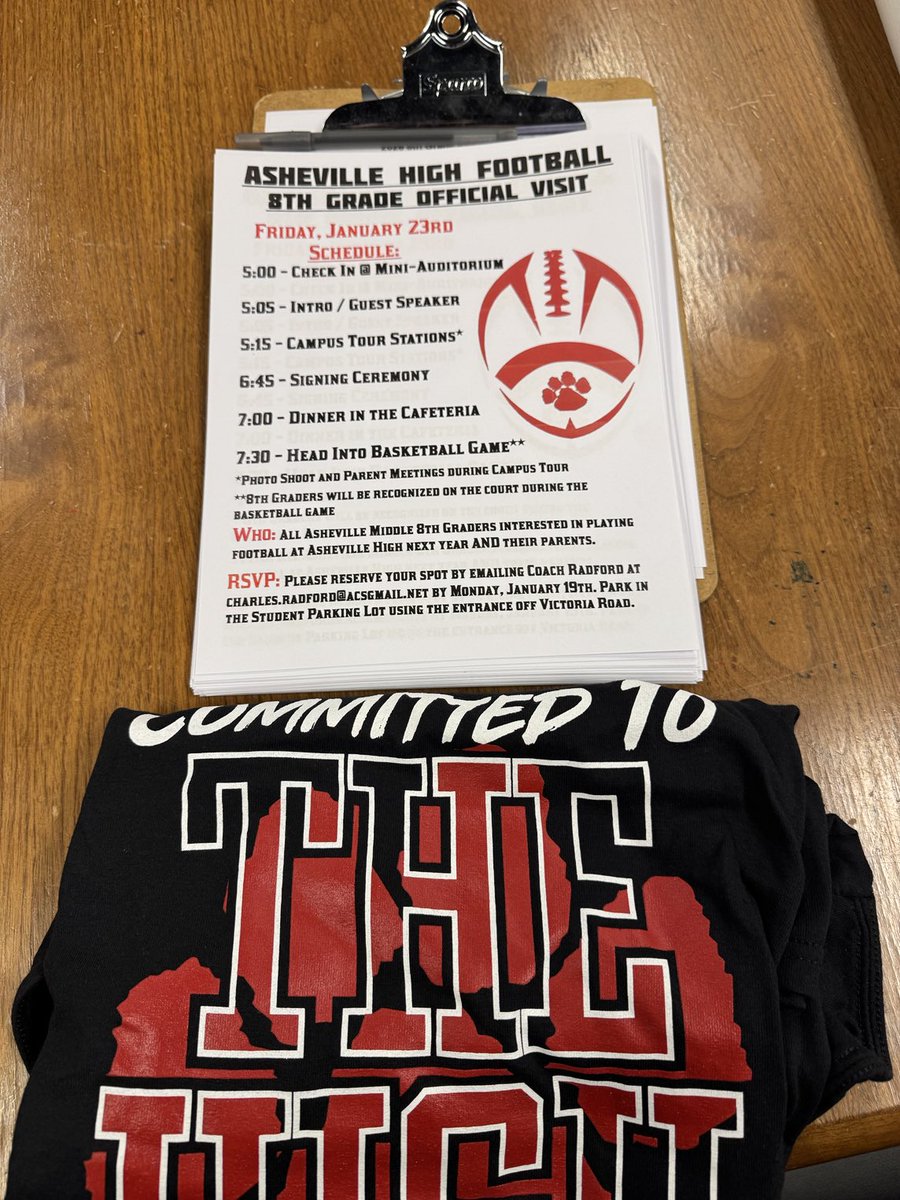 Excited to head to the middle school to meet with our 8th graders! #CougarPride #TheHigh