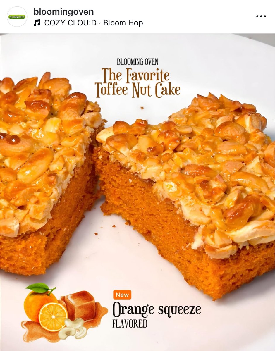 mumubibie's tweet image. พี่ๆเพื่อนๆคนไหนเคยพลาด toffee nut cake ของพี่คิมไป รอบนี้พี่คิมมาเปิดพรีให้แล้วน้าาา มีรสใหม่ให้ลองคือรสส้ม แต่รสที่ทุกคนห้ามพลาดคือรสชาไทย อร่อยมากแสงออกปากหอมขึ้นจมูกก🧡🤲🏻 ((แต่อดใจรอก่อนน้าาแอคชปถูกกันซีน))

🍊 : instagram.com/bloomingoven?i…

𓏳 #kkim_pst #bloomingoven ♡.ᐟ