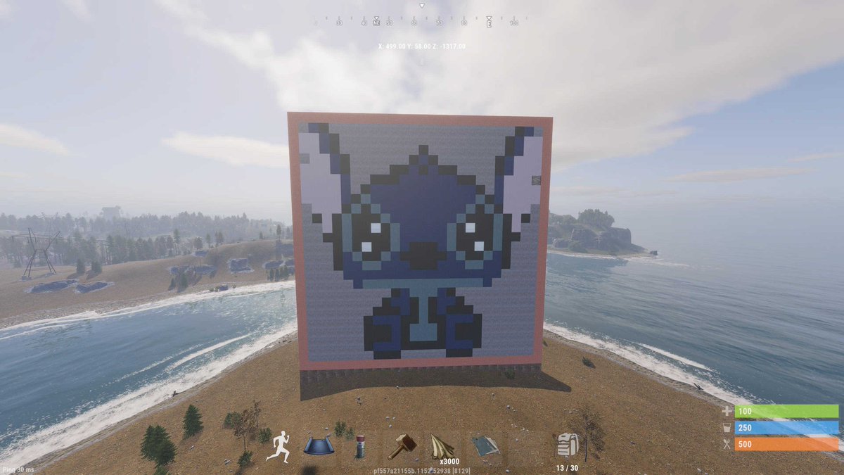 playrustconsole's tweet image. Check out these marvellous creations by our Discord Member 'Jtrott88', share your base designs and epic artwork in the comments! 👇