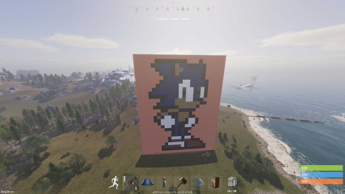 playrustconsole's tweet image. Check out these marvellous creations by our Discord Member 'Jtrott88', share your base designs and epic artwork in the comments! 👇