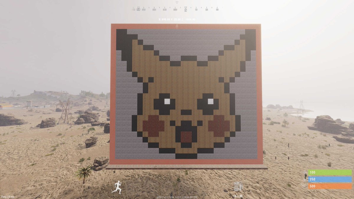 playrustconsole's tweet image. Check out these marvellous creations by our Discord Member 'Jtrott88', share your base designs and epic artwork in the comments! 👇