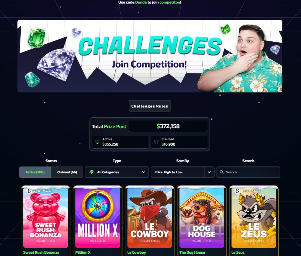 DondeBonusesCom's tweet image. There are now 700 challenges to be won under code 'DONDE'! With Active prize Pool of $372,000! 😎💸

Check out the challenges here - dondebonuses.com/en-US/challeng…

🔥 DONDEBONUSES $250 GIVEAWAY 🔥

1. RT + FOLLOW + TAG 2 FRIENDS
2. Sign Up With Code 'Donde' On Stake!…