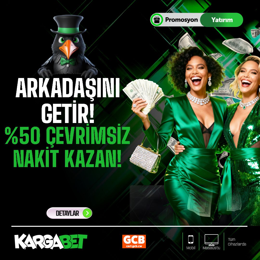💥 KargaBet’te arkadaşını getir, %50 bonusu kap

😍 Arkadaşın ilk yatırımını yapsın,Canlı destek hattımıza bağlan, Yatırımının %50’sini bonus olarak ekleyelim,Sadece 1 kat çevrim ,Çekim hakkı 5 katına kadar
🤝Arkadaşlarınla oyna,Birlikte kazan

💵KAMPANYA SINIRLI SÜRE GEÇERLİDİR