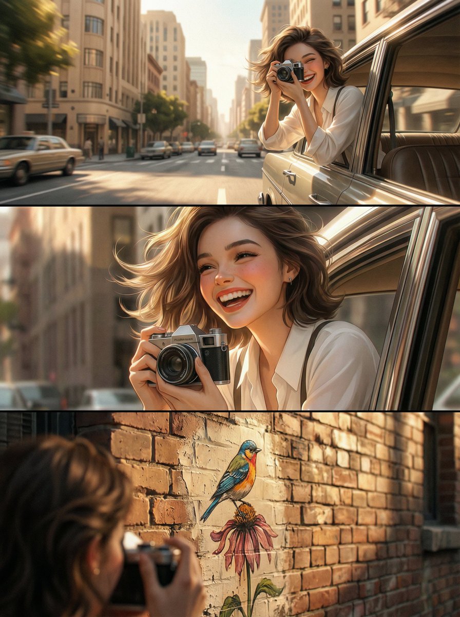 User-generated Story Panels triptych