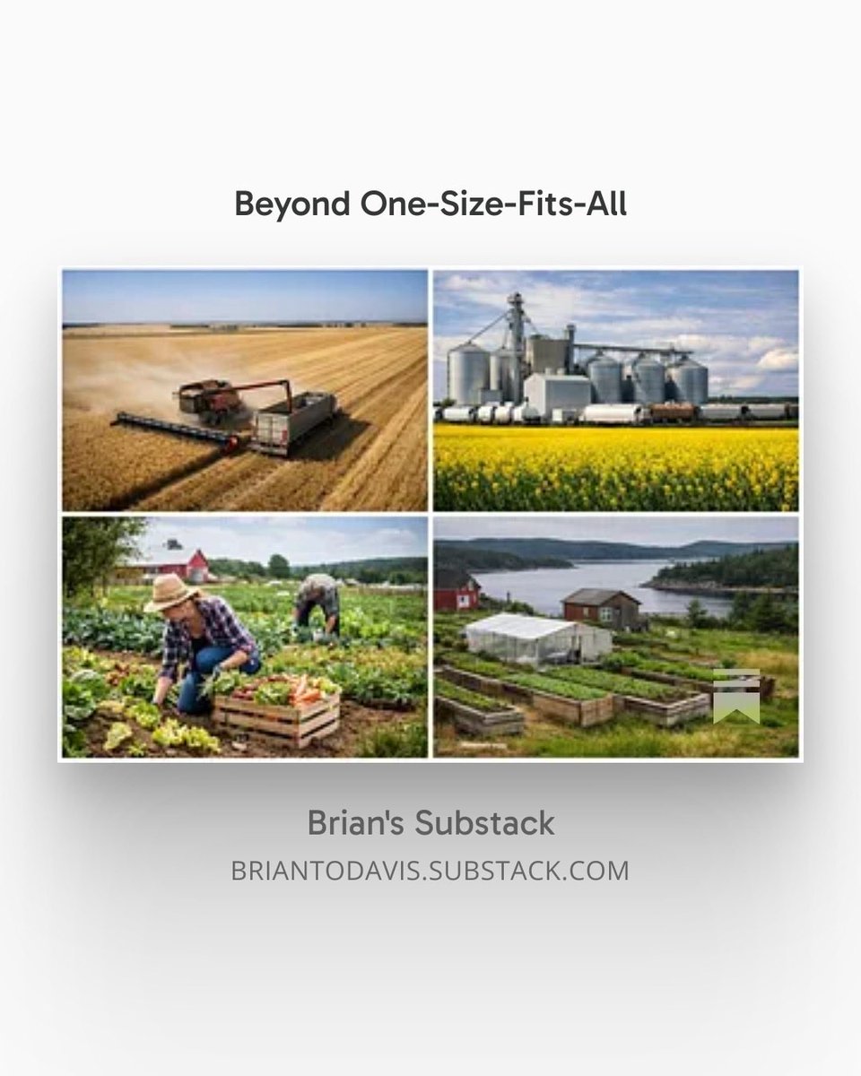 GrowThings's tweet image. If we care about food security, resilience, rural viability, and long-term stability — especially in remote and northern regions — we need a better way to talk about what farms actually do.
What follows is a simple classification framework meant to clarify, not divide. It is not…