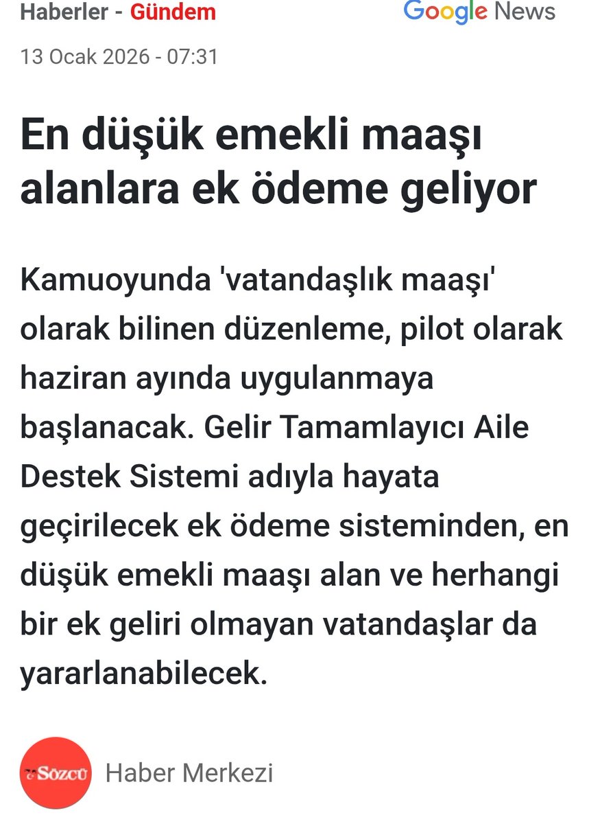 Bu doğru mu? Bu ne böyle? En düşüğü insanca yaşamaya yetecek şekilde her emekli hakkı neyse onu alsın. İyi, daha yüksek olanlar ne olacak? Daha da daha da vergi ödeyip bu vergilerin bir kısmı da bunlara gidecek yani. Katmerli adaletsizlik olmuyor mu?