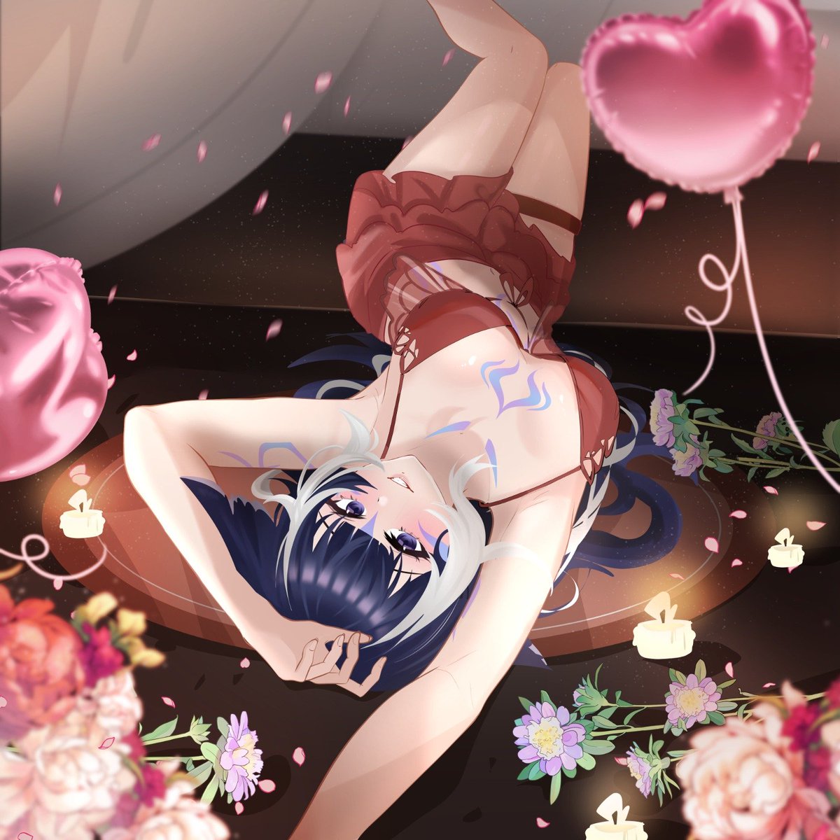 KuroiAoi_'s tweet image. Look who being effortlessly pretty here~  @shylilytwitch  #ShylilyArt