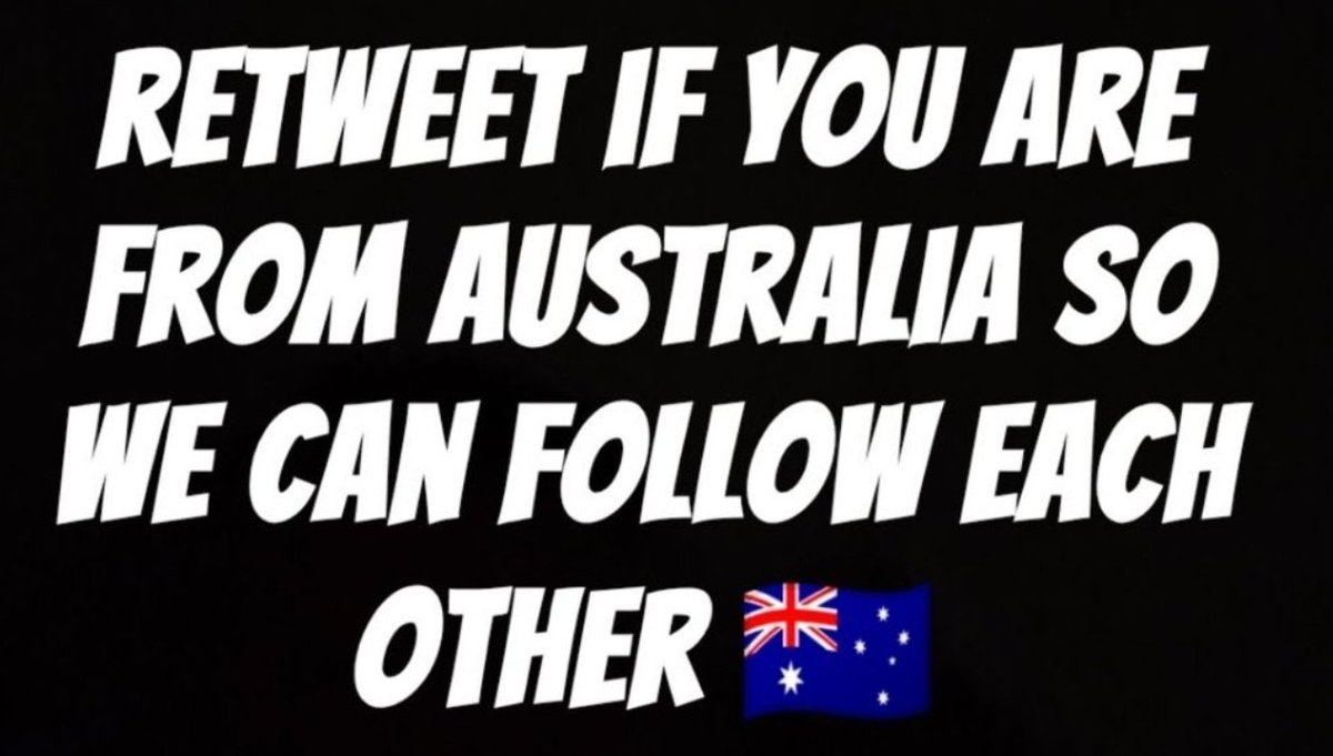 Australians where are you? #aussie