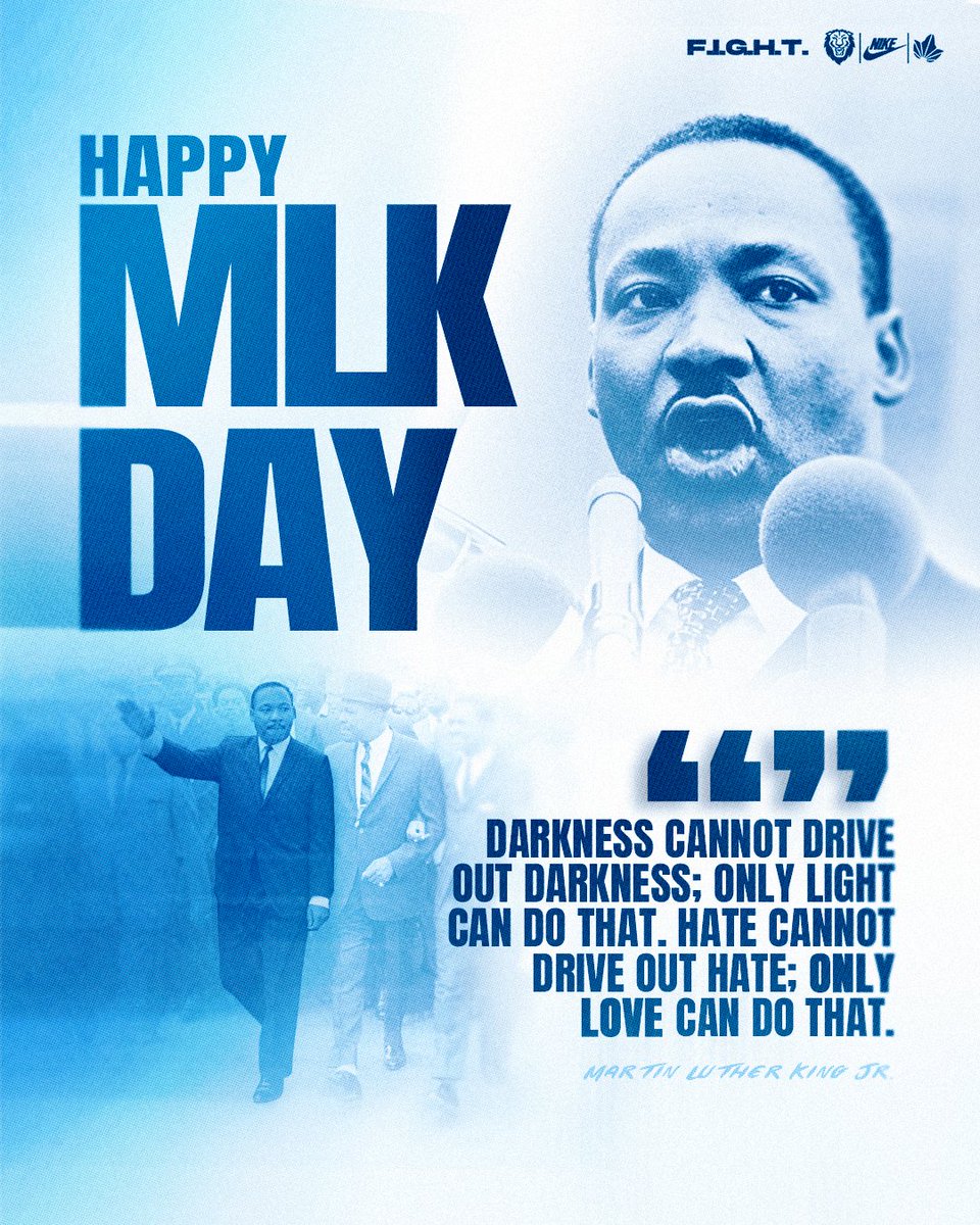 CULionsFB's tweet photo. Honoring the legacy of Dr. Martin Luther King Jr.

F.I.G.H.T.

#RoarLionRoar 🦁 // #OnlyHere 🗽 https://t.co/5HHicB2z6h