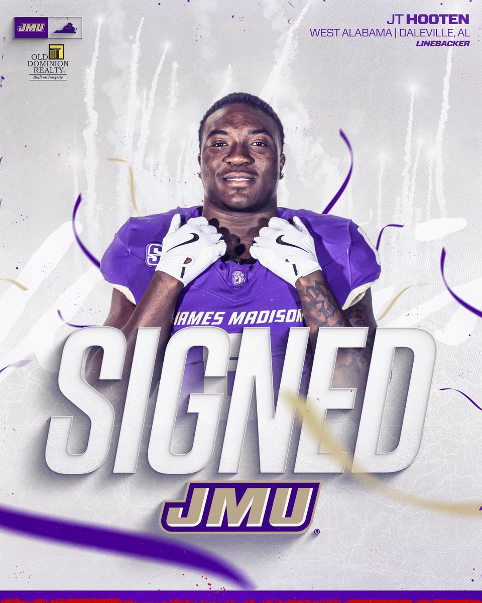 JMUFootball's tweet image. Welcome to the Valley, @Jthooten6.

#GoDukes