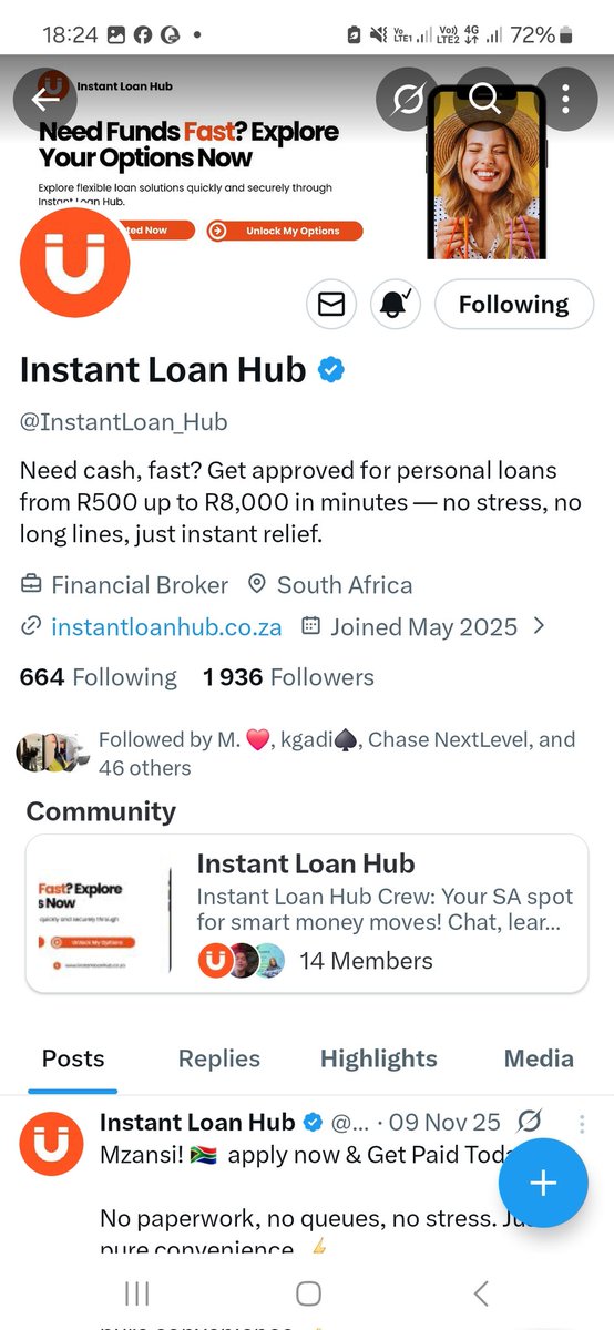 sypho_1234's tweet photo. To us consistent followers...π»π₯π₯π₯³
Thank you so much @InstantLoan_Hub for the wonderful gift π β€οΈ ππΎ
Follow @InstantLoan_Hub if you wanna join on in the fun. What are you waiting for.ππππ₯π₯π₯
#InstantLoanHub #PickANumberWinners #RealGs #CommunityWins #EngageToWin https://t.co/1WdxTLwlch
