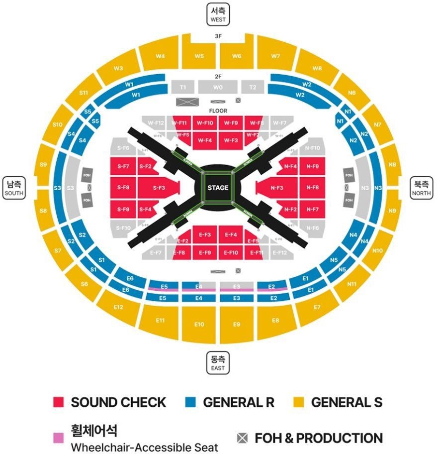 btschartsxdaily's tweet photo. "The tour will feature a 360-degree, in-the-round stage design, a departure from traditional end-stage configurations. The design also allows for increased capacity at each venue, potentially enabling BTS to accommodate larger crowds than previous tours." — Forbes https://t.co/YJ6BJ1Cped