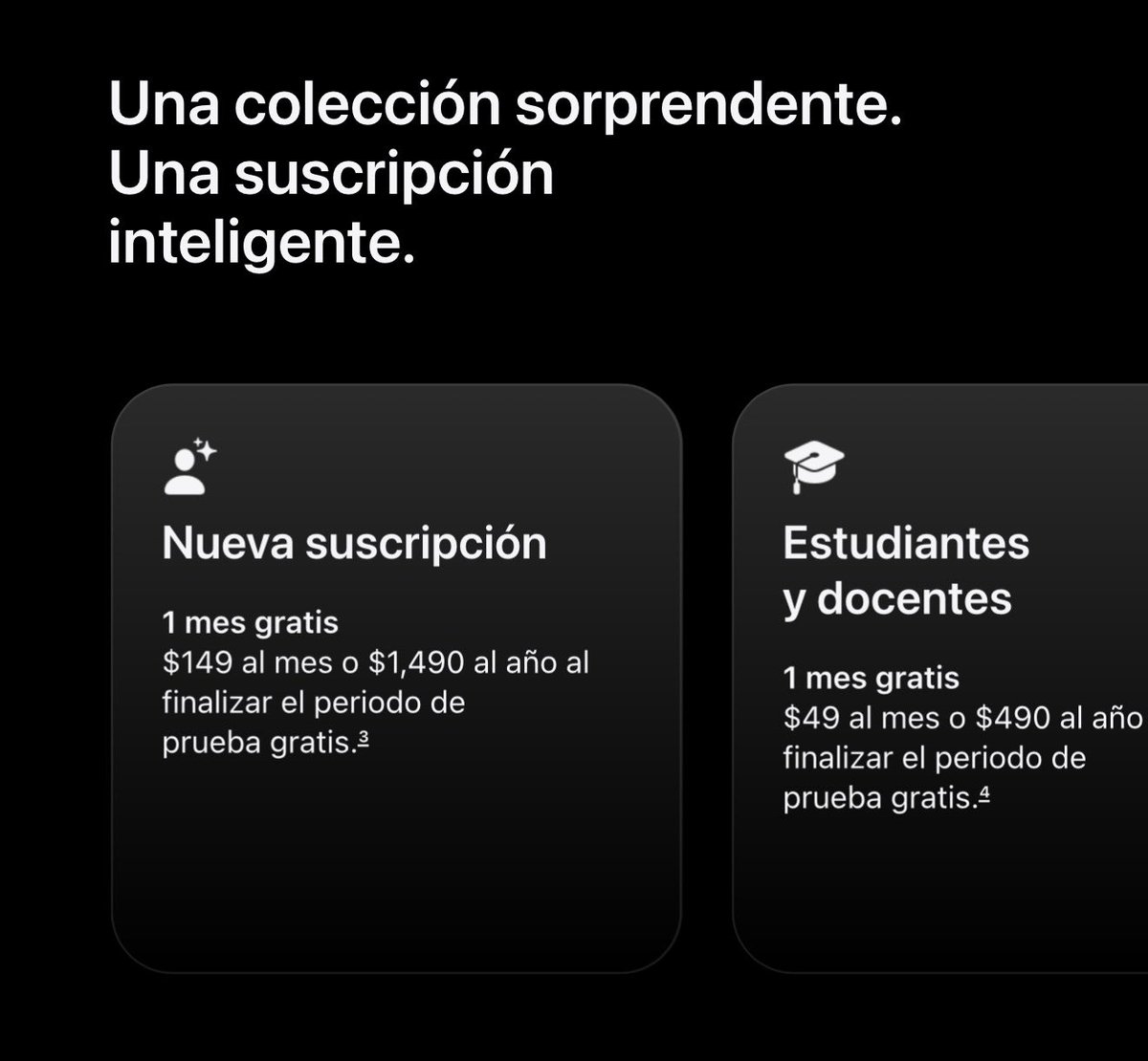 iManuMX's tweet photo. 🔥 Apple ha presentado “Creator Studio”

Una suscripción mensual que te incluye:

- Final Cut Pro
- Logic Pro
- Pixelmator Pro
- Motion
- Compressor
- MainStage
- Funciones Premium en Keynote, Pages, Numbers y Freeform

🇲🇽 México: $149 al mes
🇺🇸 USA: $13 

📆 Disponible el 28 de enero 

https://t.co/U66jCziK2R