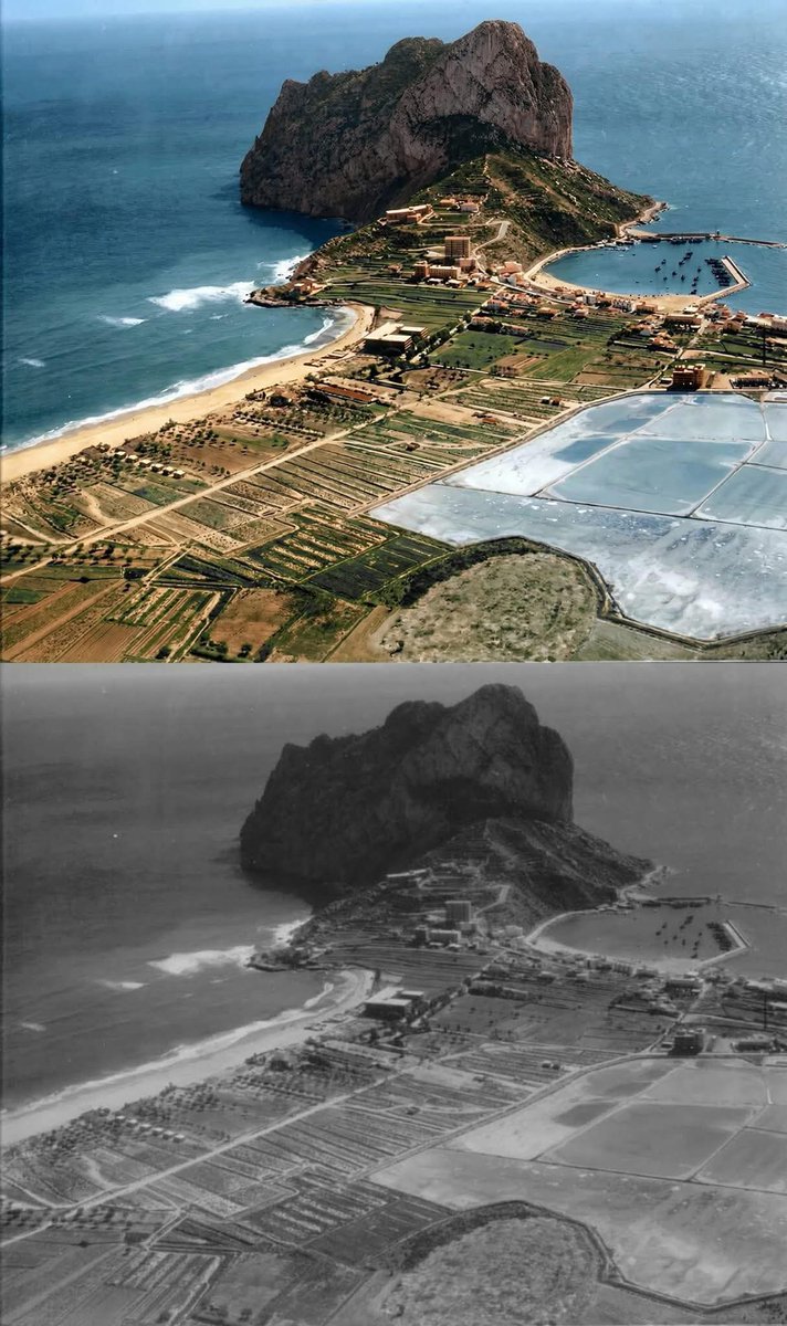 El penyal, pesca, horts i salines.
Calp era ben bonic. Pobre, però bonic.
#laMarinaAlta #Ifach