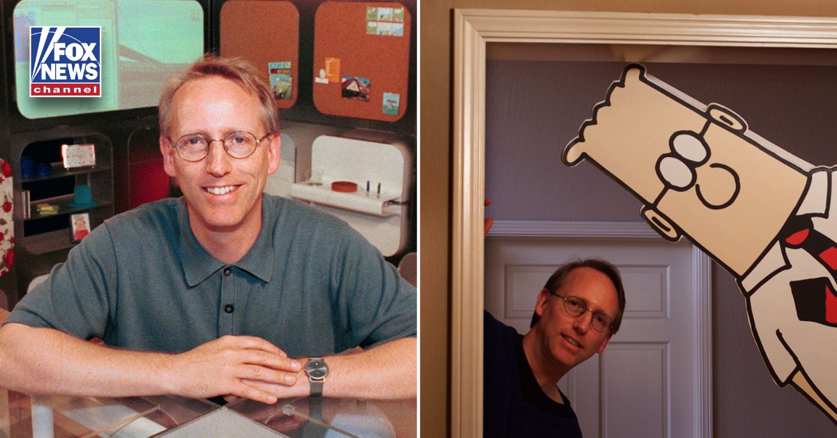 FoxNews's tweet image. 1957-2026: 'Dilbert' cartoonist Scott Adams has died at age 68 after battling prostate cancer.

Adams' former wife, Shelley Miles, told listeners on his podcast that "he's not with us anymore."