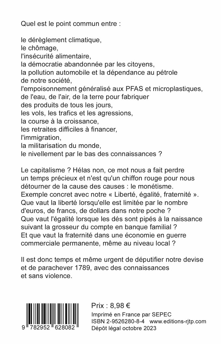 MarcChinal's tweet image. C'est trop fort pour vous le titre
 "un monde à députifier"
 ?

Demandez-vous pourquoi.

editions-rjtp.com/un_monde_a_dep…

#AgriculteursEnColere  #Pascal #Praud #alerteinfo