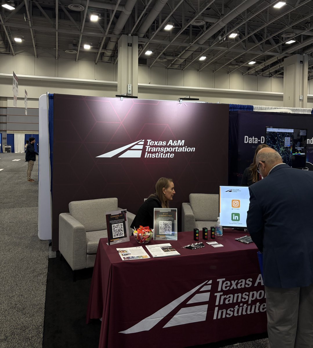ITS_America's tweet photo. We're walking the TRB exhibit hall and the energy is high! ⚡

First stop: the ITS America Events booth to learn about how to get involved and attend the 2026 ITS America Conference &amp;amp; Expo 

Then, make sure to check out some of our member booths! 

#THISisITS #TRBAM #TRB2026 https://t.co/uJZHKKaR43
