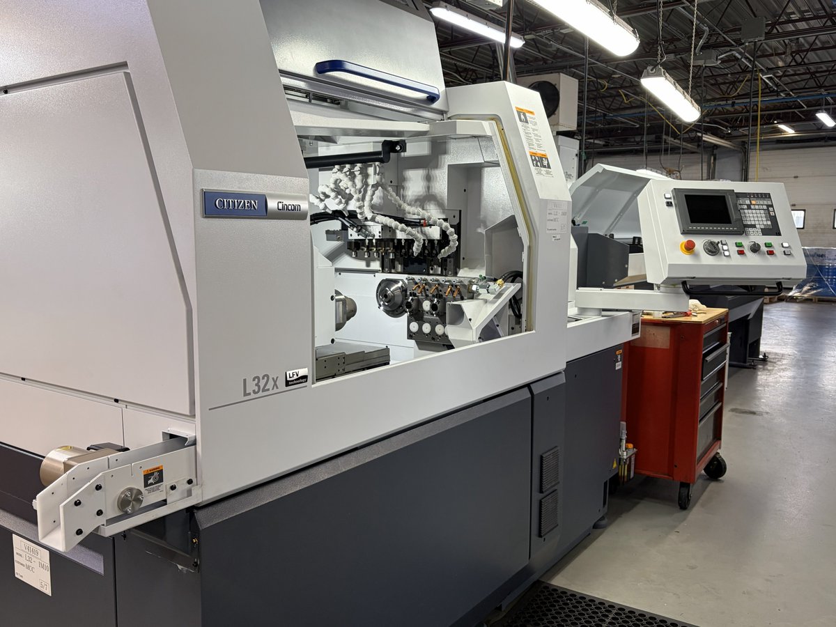 HighTechTurning's tweet image. 💥Power Up💥HTT is growing with new Citizens L32X &amp;amp; L20X Swiss Lathes, 2 of the world’s most advanced #CNCmachining centers delivering intricate geometries &amp;amp; tight tolerances for customers’ complex precision components. Learn more: hightechturning.com/capabilities/o…

#MedTech #manufacturing