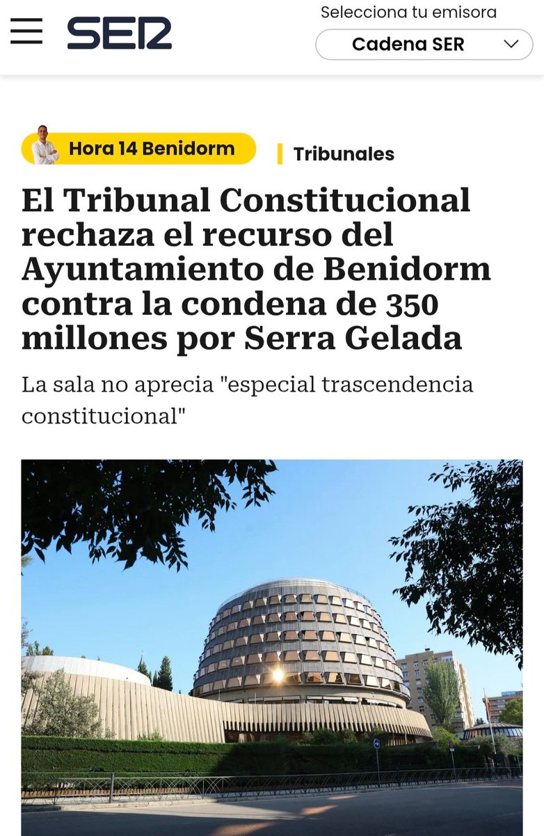 prostoll's tweet photo. ¿Vas a dejar que Antonio Pérez y el PP lleven a Benidorm a la quiebra?
-La peor sentencia por mala gestión de un municipio en la historia de España...
-Un agujero de 350 millones, casi 5.000 euros por vecino.
-Cada día crecen los intereses en 47.500 euros.
Benidorm no lo merece! https://t.co/RAjmWsMXAi