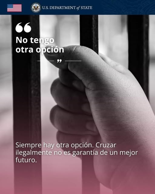 A quienes dicen que “no tienen otra opción”: La frontera está más vigilada que nunca. El presidente Trump ha sido claro: no se acepta la migración ilegal a Estados Unidos. Si lo intentas, puedes perder tu dinero y poner tu vida en riesgo. Además, enfrentarás consecuencias reales: