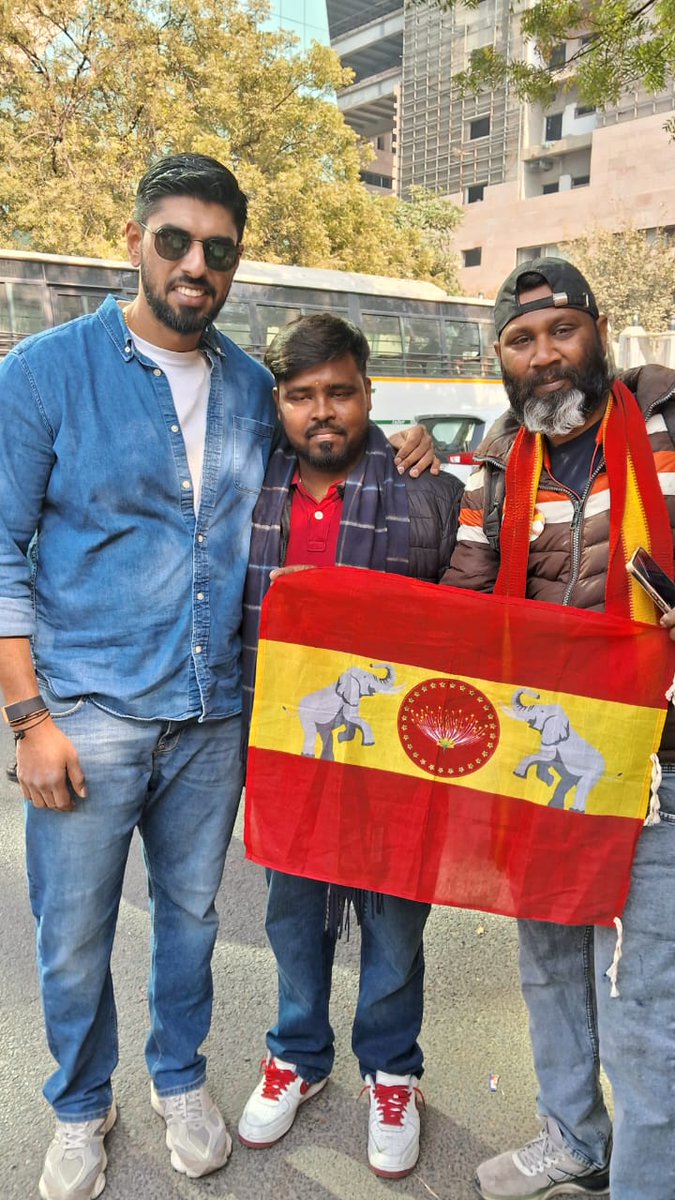 Loknathan8's tweet photo. When it mattered, we stood together. Yesterday in Delhi, the TVK Delhi team gathered in solidarity, representing the collective voice of Tamils in Delhi.

#TVKDelhi #TVKDelhiTeam #TamilUnity #DelhiStandsWithVijay
@TVKVijayHQ @actorvijay https://t.co/AMBW9EP2HG