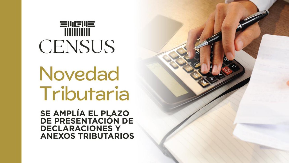 CensusEc's tweet image. 🗓️ Novedades Tributarias | Ampliación de plazos SRI

Leer más aquí:linkedin.com/pulse/se-ampl%…