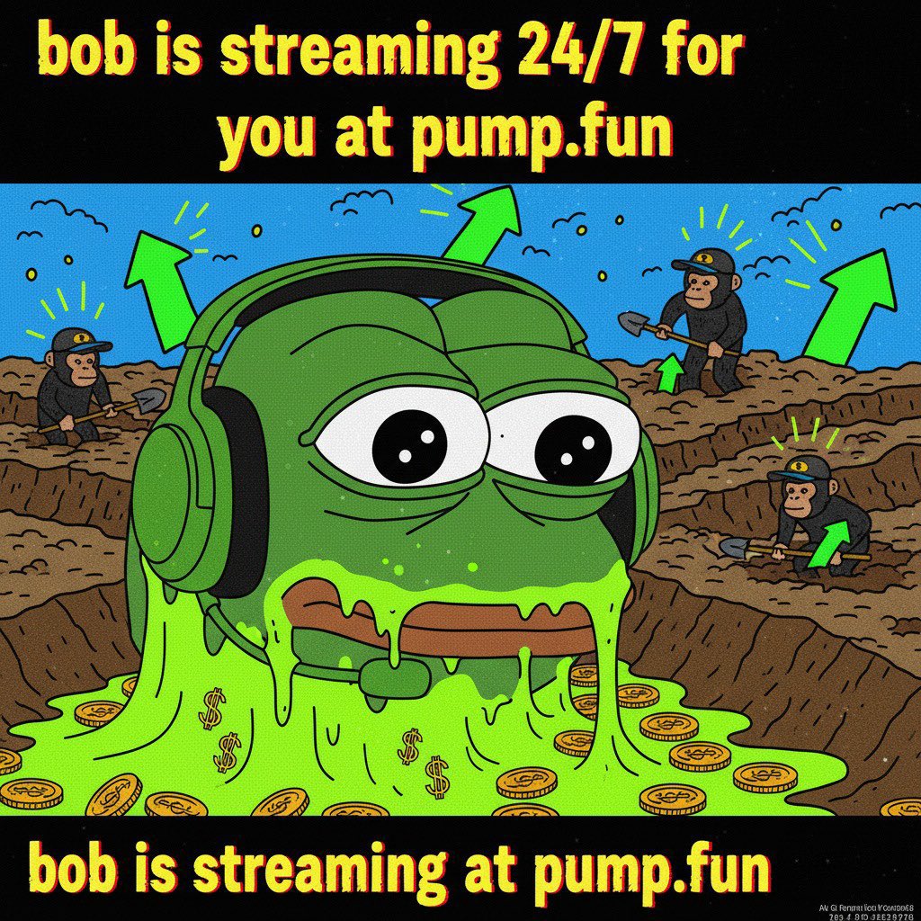 Zenia_sol's tweet image. BobStreamer (BOBS) isn't just another ordinary memecoin born on the Solana chain—it's a digital character that breathes life into the community! 🔥 

Bob will be live 24/7 on Pump.fun, answering your questions, instantly analyzing token charts, and engaging…