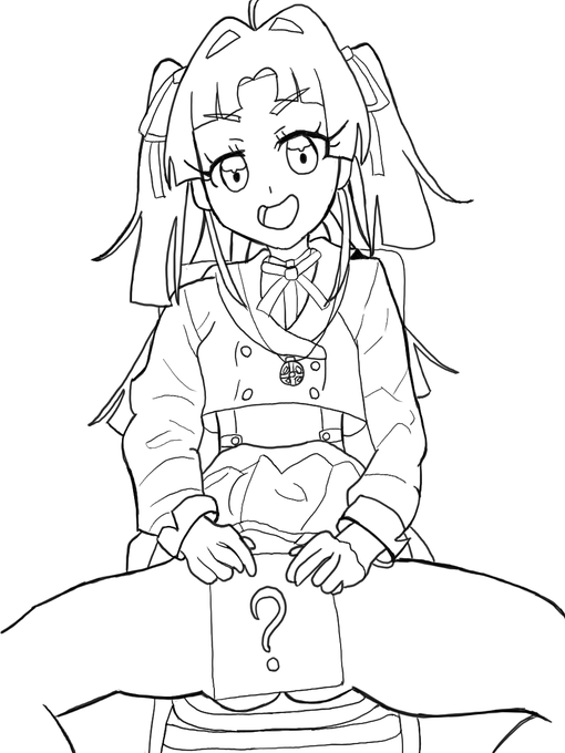 ころうの練習絵
小林みくるちゃんのパンツを推理しよう!線画(ポーズ模写)
仕上げは後日 