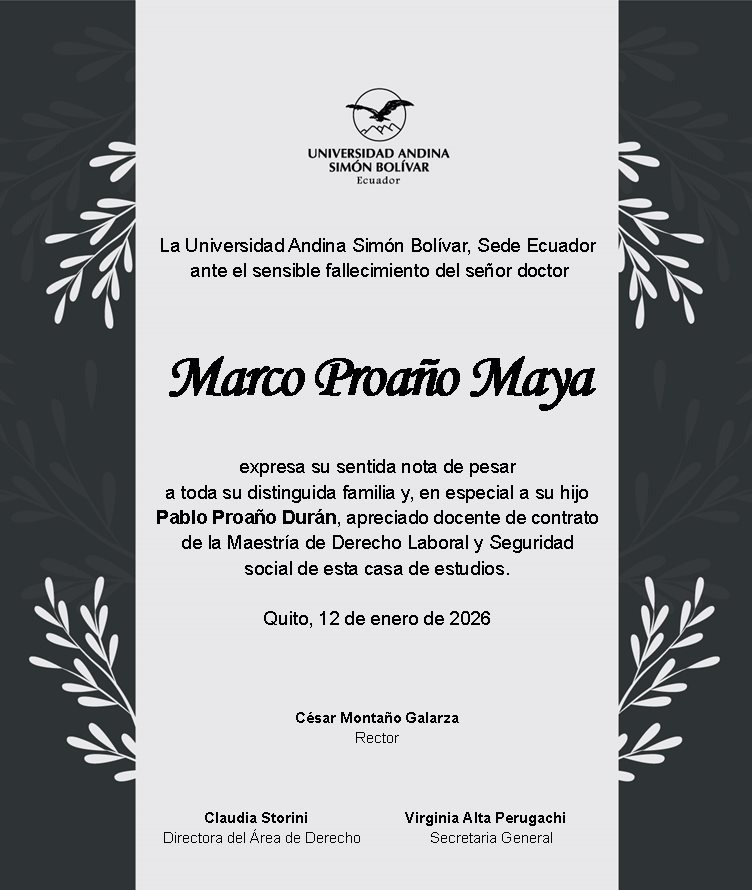 Área de Derecho UASB-E tweet media