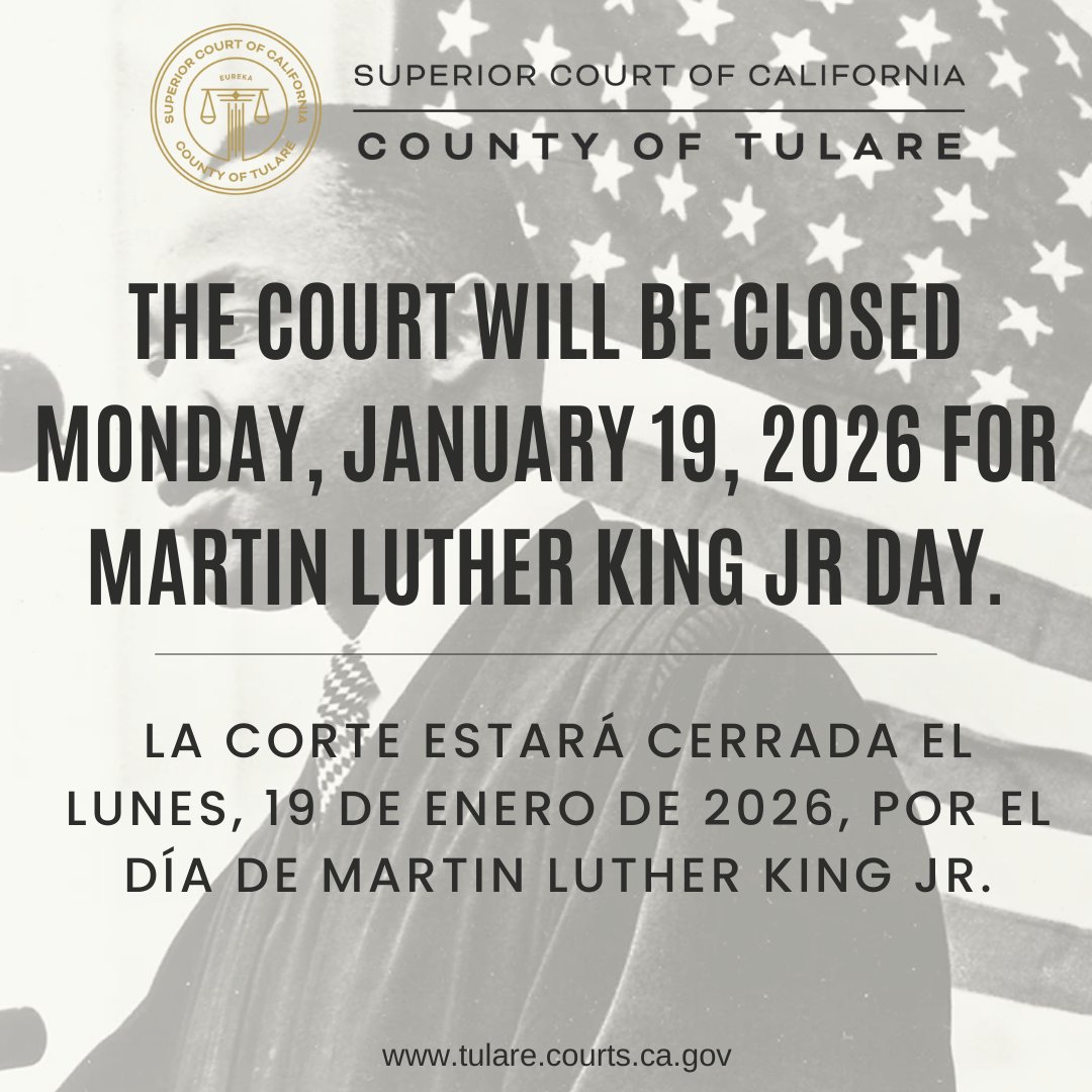 Tulare County Superior Court tweet media