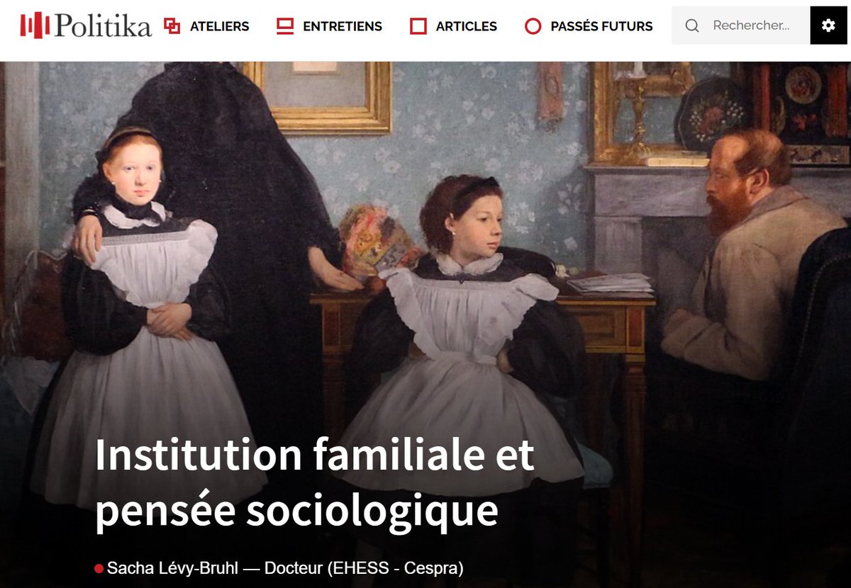 GiryJohan's tweet photo. Bel article de @sachaL_B sur le sens social de la famille, ainsi que Durkheim et Fauconnet l'ont dégagé, comme point d'application privilégié du holisme de l'Ecole française, dont l'actualité frappe face à la résurgence du naturalisme en sciences sociales.
https://t.co/yuYiAJnmrF https://t.co/xalfm7CNs0