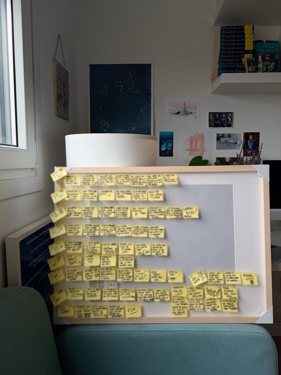 lo más difícil de escribir una nueva novela: llegar al día de contar el final de la historia 💔