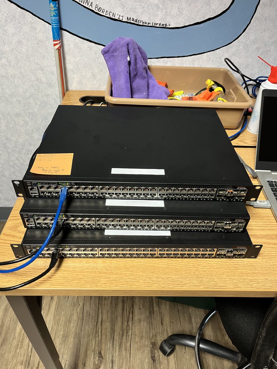 Parker is at it again! 🛠️ We’re giving our reliable E-Rate <a href="/ruckusnetworks/">RUCKUS Networks</a>  switches a second life with new redundant power supplies and fans. We’re currently wiping the old configs with <a href="/TeraTerm/">TeraTerm Project Activites</a>  and syncing them with Ruckus One. They’ll be ready for production in no time!