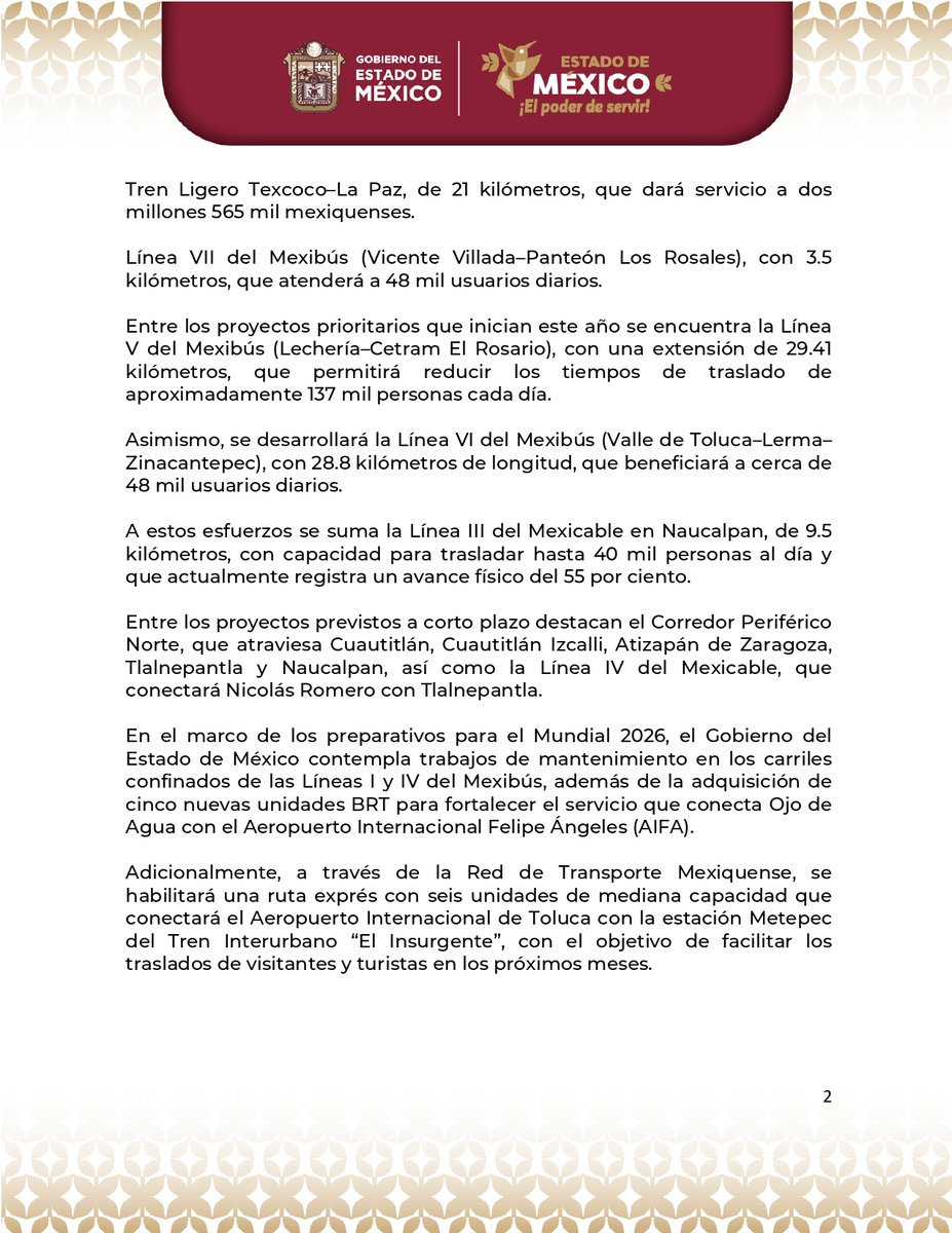 Secretaría de Movilidad GEM tweet media