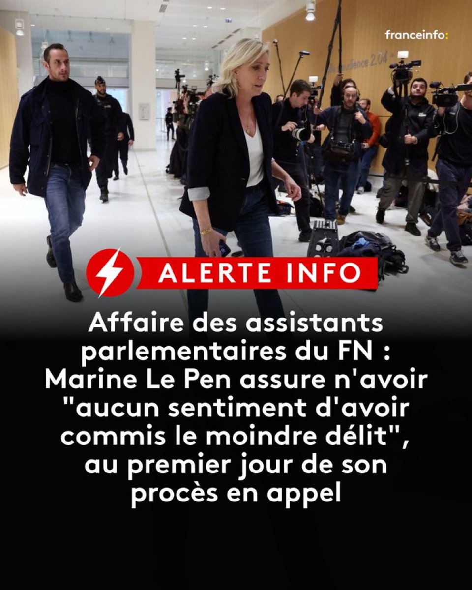 ElliotLepers's tweet photo. C’est bien pour ça que l’inéligibilité a été prononcée avec exécution provisoire. Tant qu’elle ne comprend comment fonctionne la loi, elle récidivera. https://t.co/sOEkBVHodm